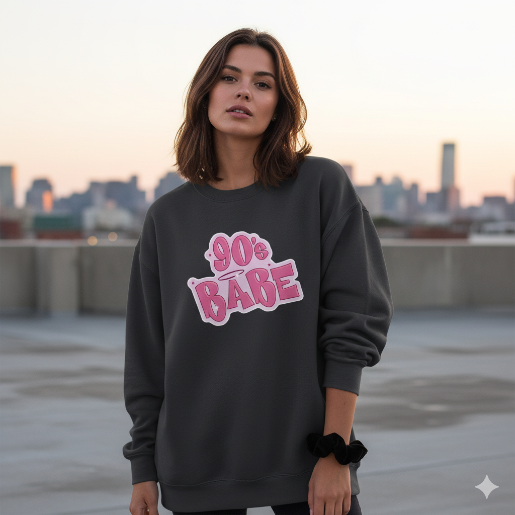 90’s Babe Sweatshirt | Retro Vintage Unisex Streetwear
