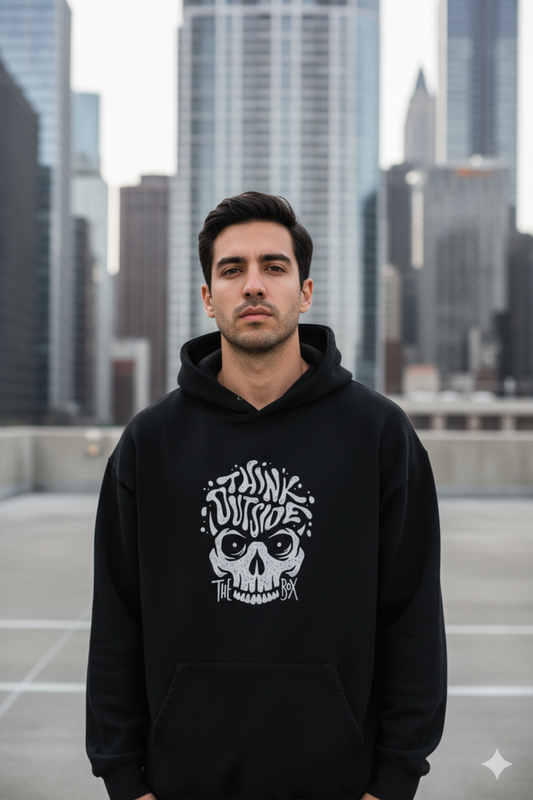 Think Outside the Box Oversized T-Shirt | Motivational Quote Unisex Streetwear