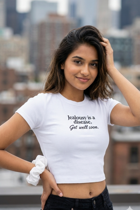 Jealousy Is a Disease Crop Top | Savage Statement Women’s Streetwear