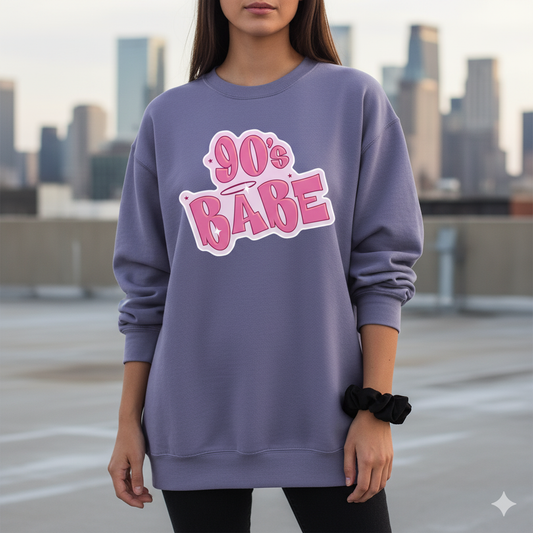 90’s Babe Sweatshirt | Retro Vintage Unisex Streetwear