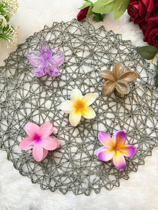 Flower Claw Clips Large Size | Cute Floral Hair Accessories for Women