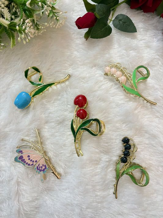 Butterfly Metal Claw Clips | Trendy Stylish Hair Clips for Women