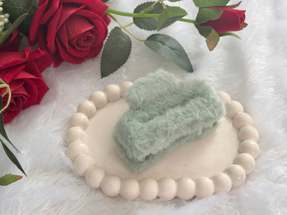 Fur Claw Clips | Trendy Stylish Hair Clips for Women