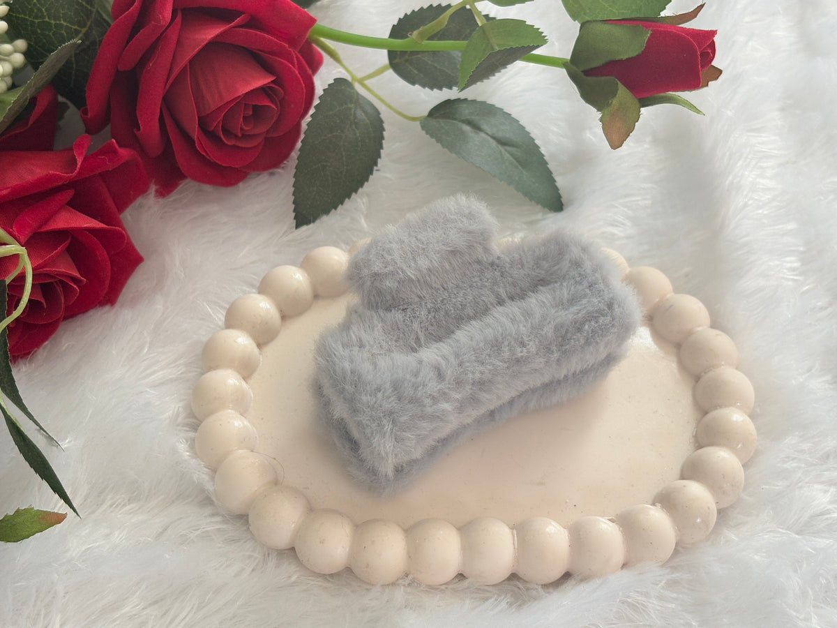 Fur Claw Clips | Trendy Stylish Hair Clips for Women