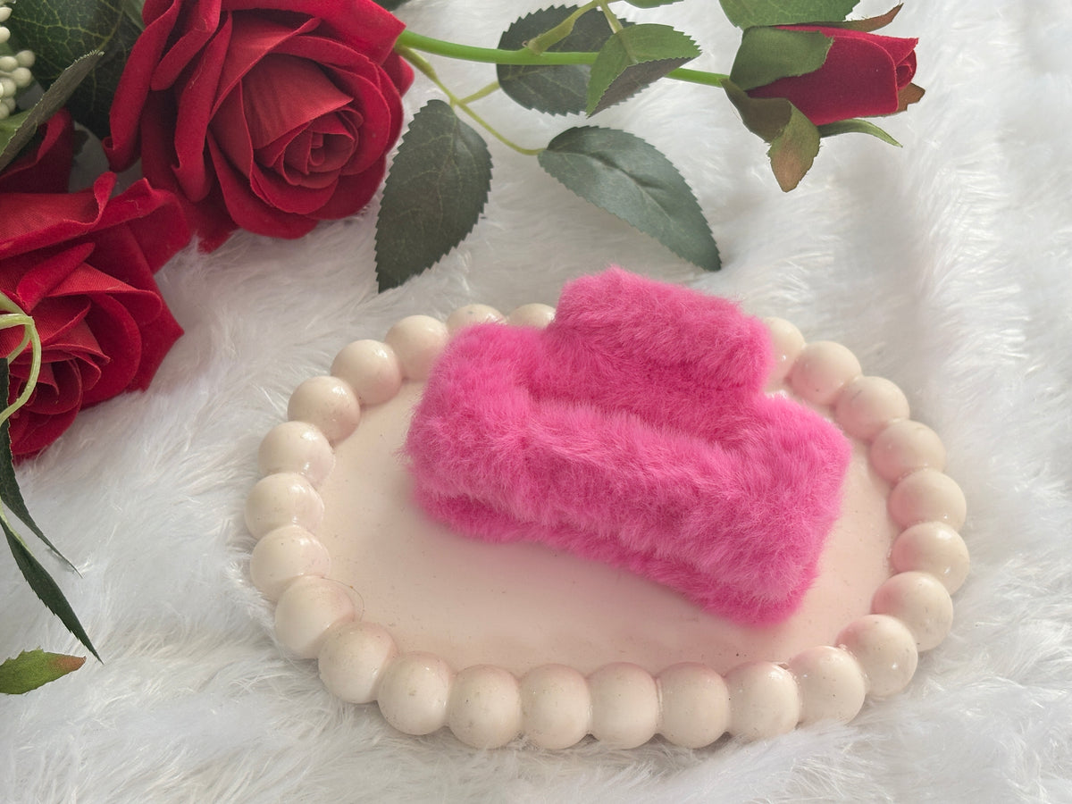 Fur Claw Clips | Trendy Stylish Hair Clips for Women