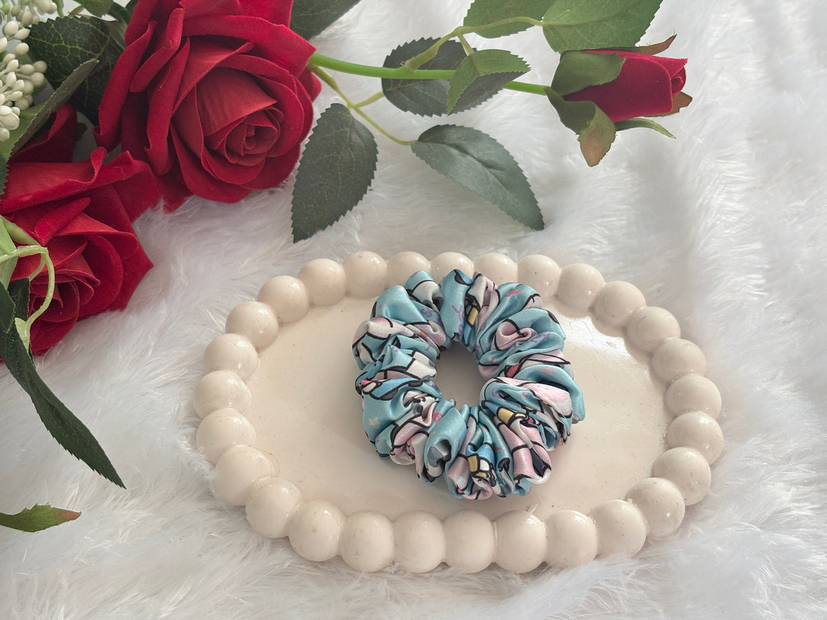 Printed Small Size Scrunchies | Soft Hair Scrunchie Set for Women