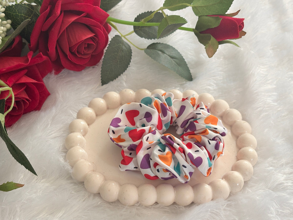 Printed Small Size Scrunchies | Soft Hair Scrunchie Set for Women