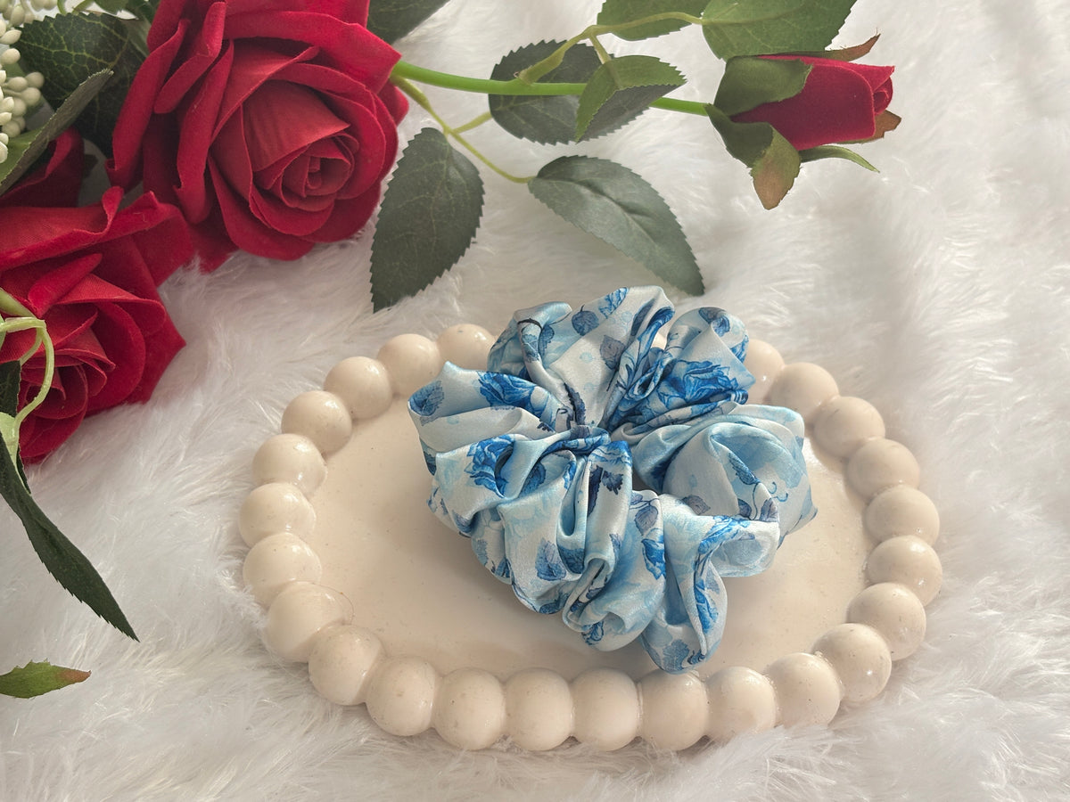 Printed Small Size Scrunchies | Soft Hair Scrunchie Set for Women (Copy)