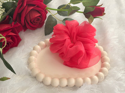 Organza Medium Size Scrunchies | Soft Hair Scrunchie Set for Women