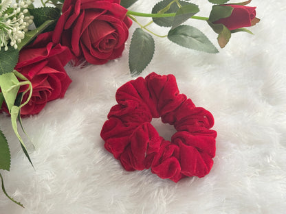Velvet Large Size Scrunchies | Soft Hair Scrunchie Set for Women