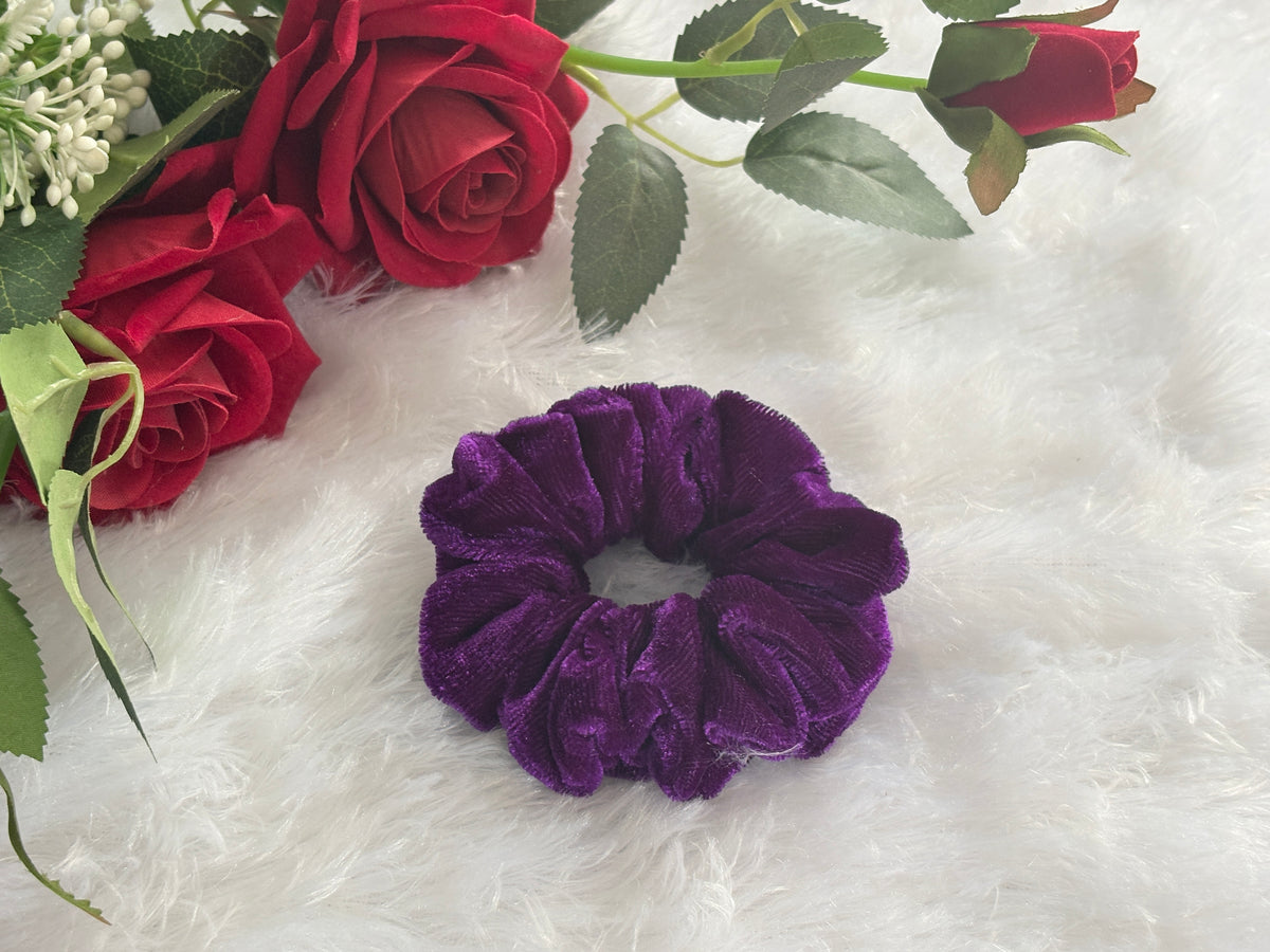 Velvet Large Size Scrunchies | Soft Hair Scrunchie Set for Women