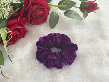 Velvet Large Size Scrunchies | Soft Hair Scrunchie Set for Women