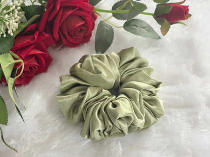 Satin Oversize Size Scrunchies | Soft Hair Scrunchie Set for Women