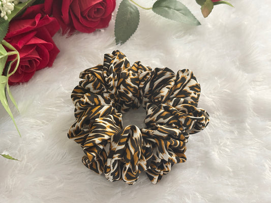 Printed Medium Size Scrunchies | Soft Hair Scrunchie Set for Women