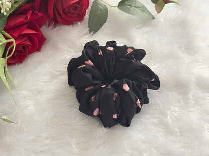 Printed Large Size Scrunchies | Soft Hair Scrunchie Set for Women