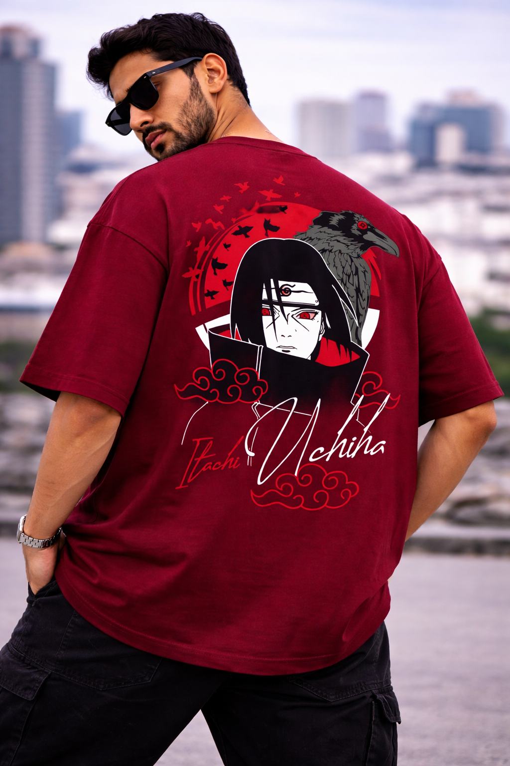 Itachi Oversize T-Shirt | Anime Uchiha Streetwear