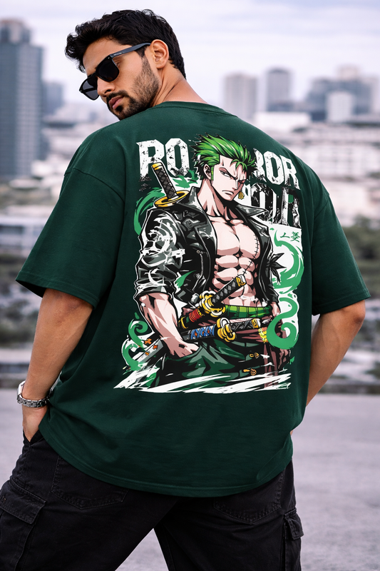 Zooro Oversize T-Shirt | Anime Swordsman Unisex Streetwear