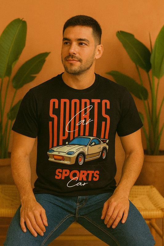 Sports Car Half Sleeves T-Shirt | Car Enthusiast Graphic Tee