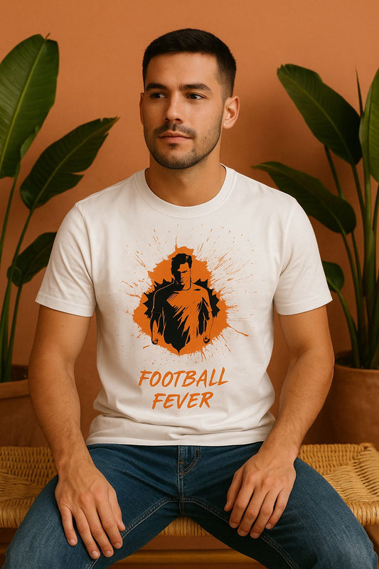 Football Fever Half Sleeves T-Shirt | Soccer Fan Tee