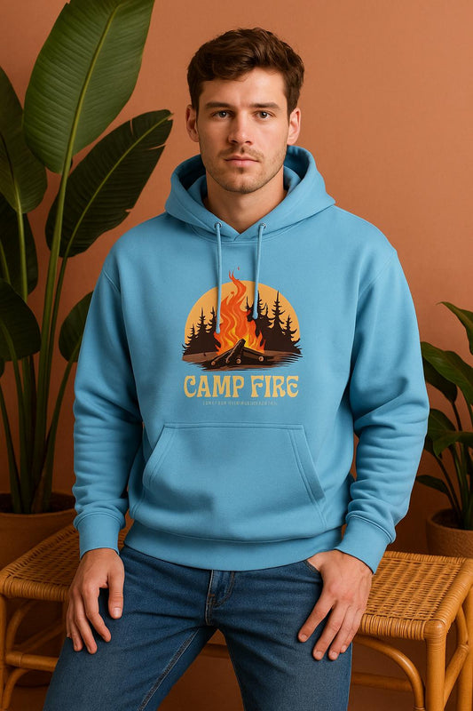 Camp Fire Hoodie | Outdoor Adventure Unisex Streetwear