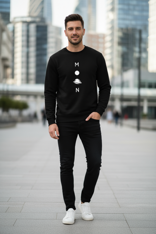 Moon Sweatshirt | Celestial & Minimal Unisex Streetwear