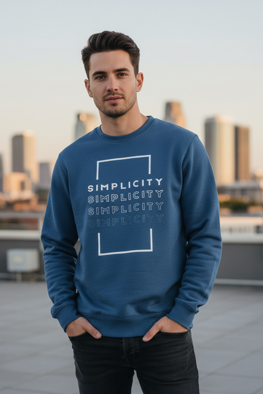 Simplicity Sweatshirt | Minimal & Elegant Unisex Streetwear