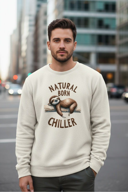 Natural Born Chiller Sweatshirt | Chill Vibes Unisex Streetwear