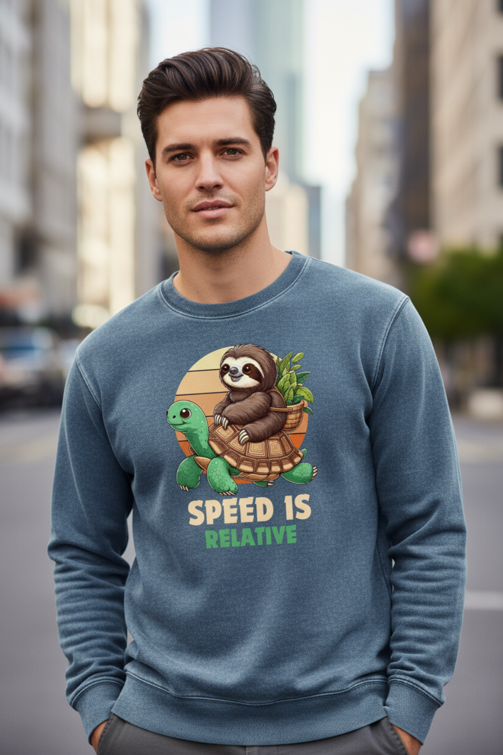 Speed is Relative Sweatshirt | Racing & Science Graphic Unisex Streetwear