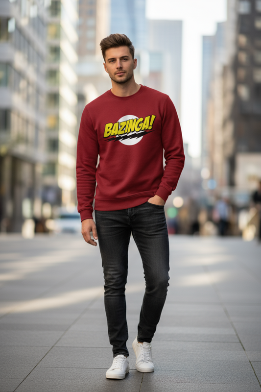 Bazinga Sweatshirt | Funny Quote Geek Streetwear