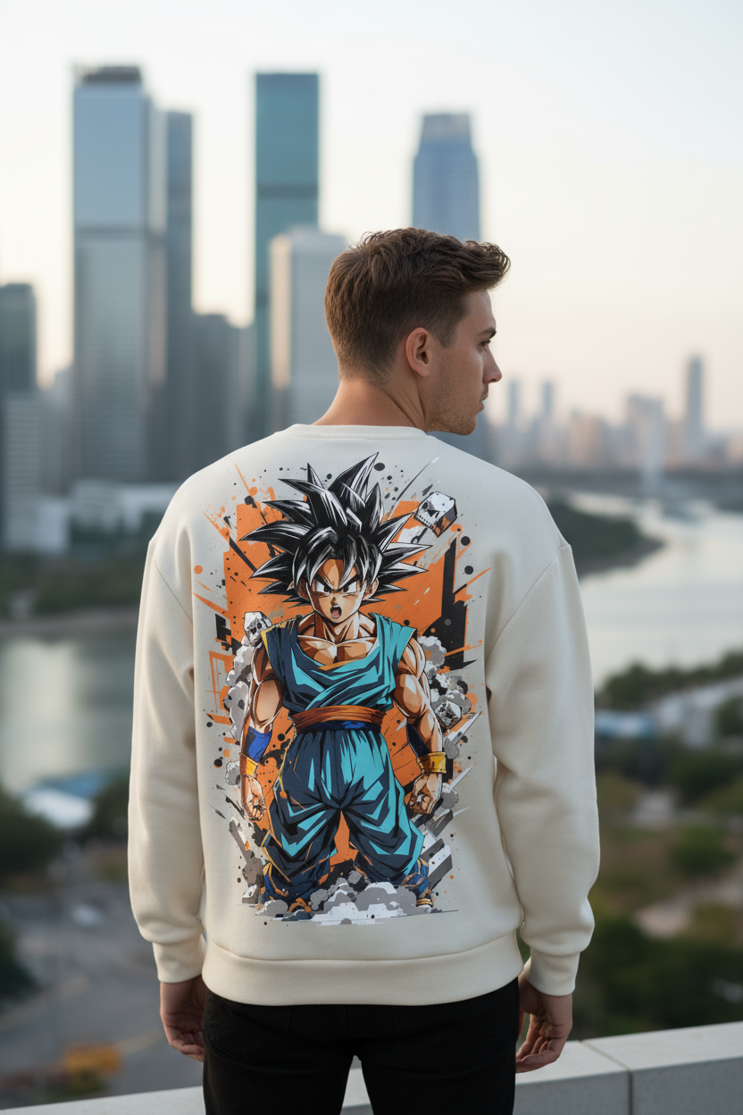 Goku Sweatshirt | Dragon Ball Z Anime Graphic Unisex Streetwear