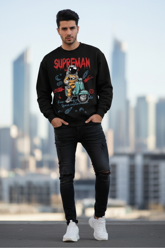 Superman Sweatshirt | DC Superhero Graphic Unisex Streetwear