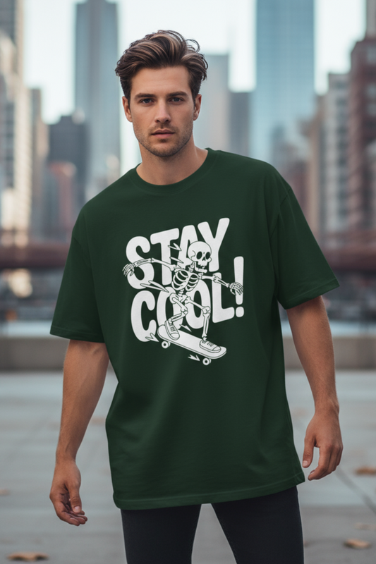 Stay Cool Oversized T-Shirt | Chill Vibes Unisex Streetwear