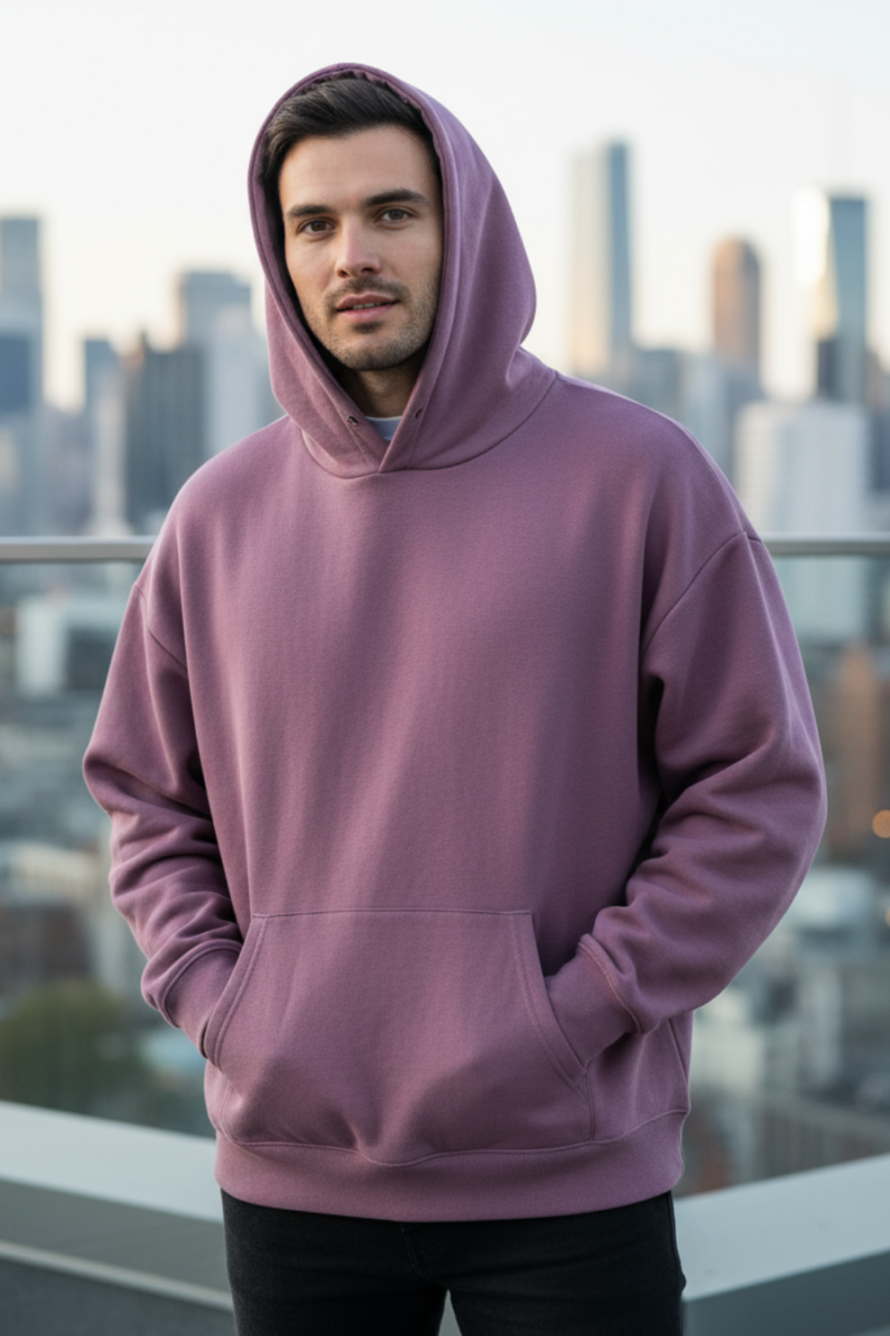 Lavender Oversized Hoodie | Soft Aesthetic Unisex Streetwear