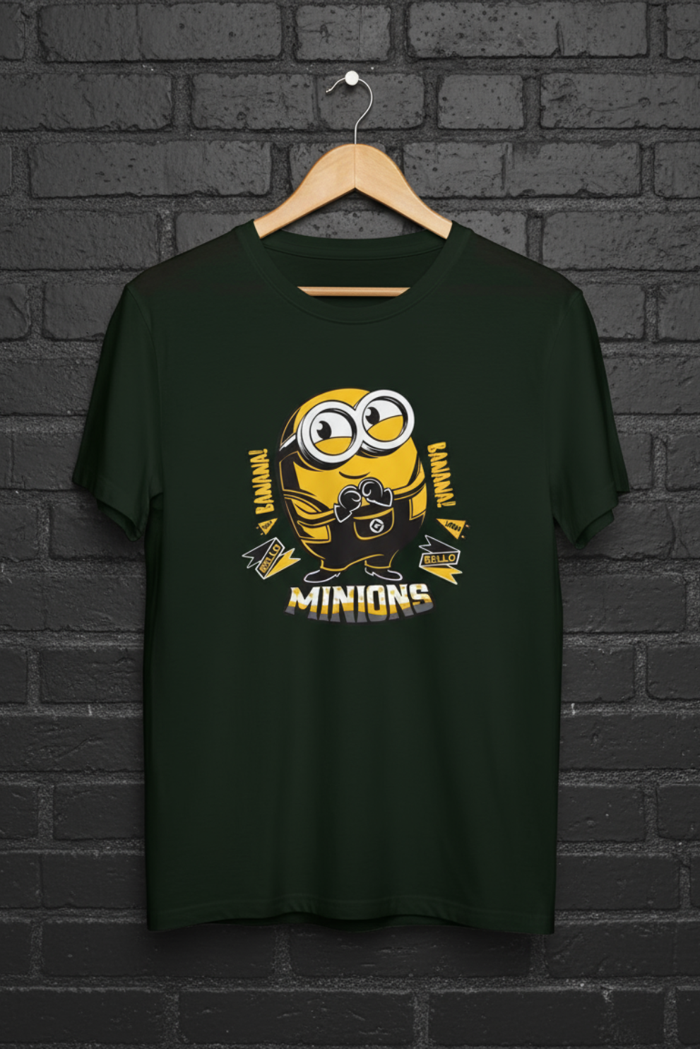 Banana Minions Oversized T-Shirt | Funny Cartoon Graphic Unisex Streetwear