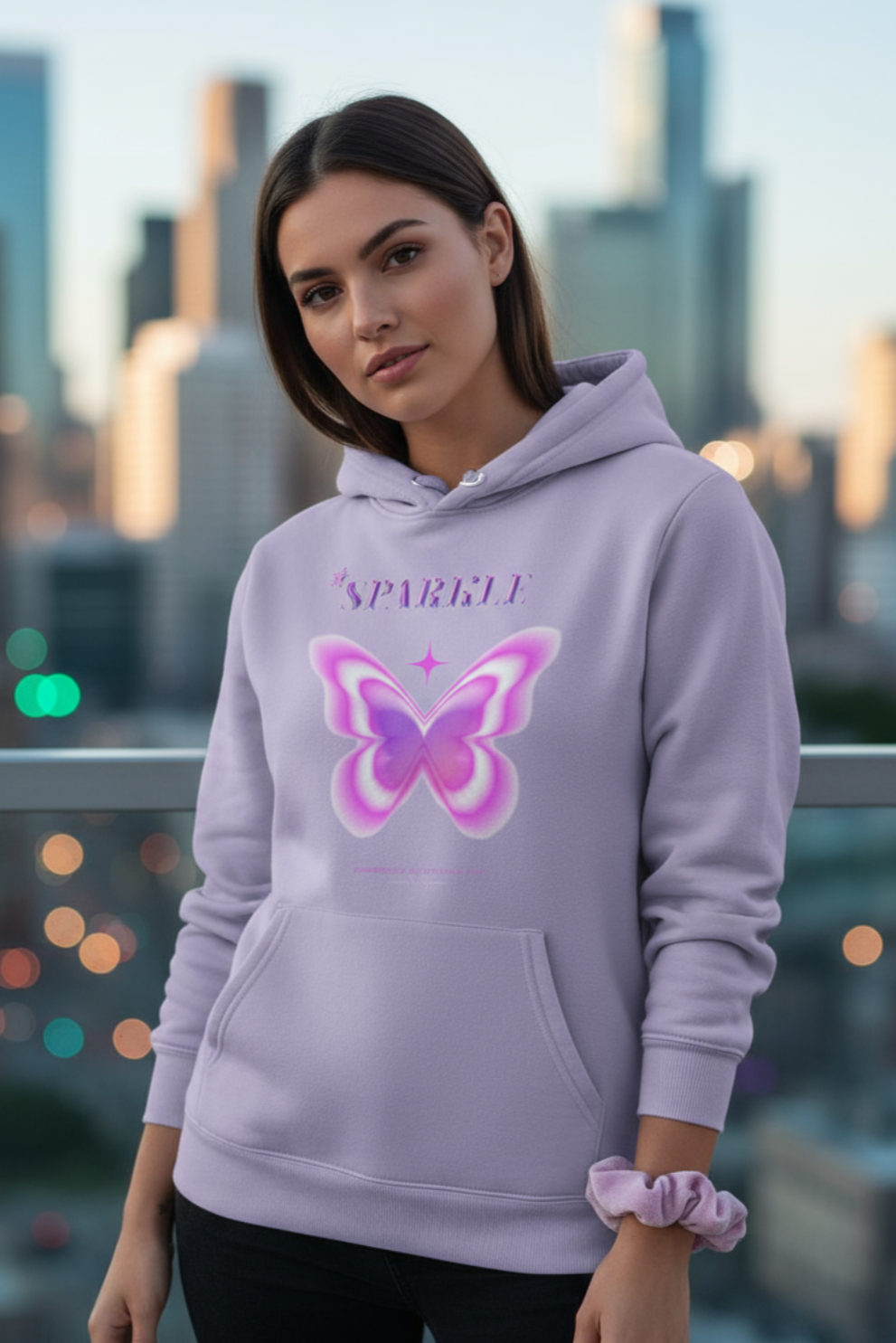 Sparkle Hoodie | Positive Vibes Unisex Streetwear
