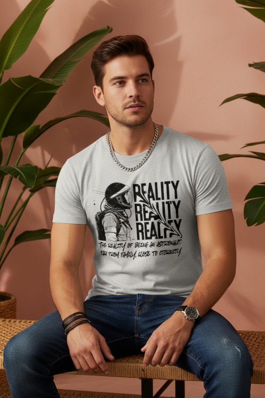 Reality Reality Reality T-Shirt | Bold Typography Unisex Streetwear