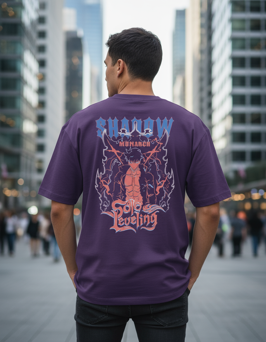Solo Leveling Oversized T-Shirt | Anime Graphic Unisex Streetwear