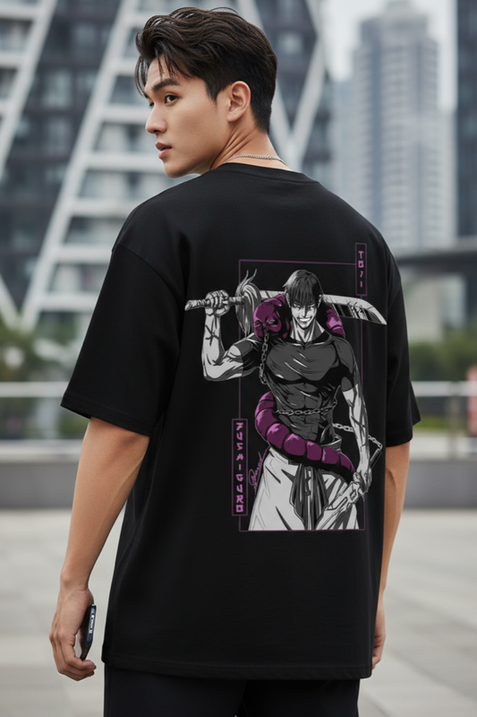 Toji Oversized T-Shirt | Jujutsu Kaisen Anime Graphic Streetwear