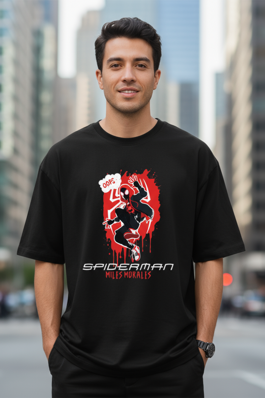Spiderman Oversized T-Shirt | Superhero Graphic Unisex Streetwear